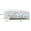 10'×20' Outdoor Party Tent – Canopy Gazebo with 6 Removable Sidewalls for Weddings, BBQs, Events, and Commercial Use, White - 3 of 4