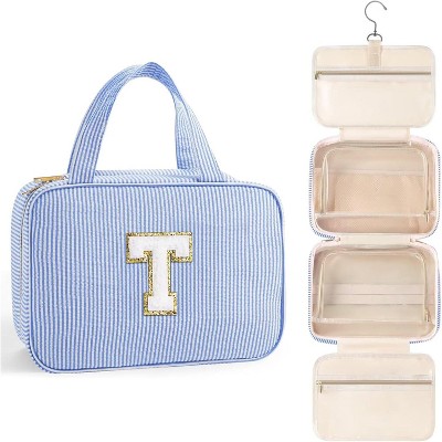 Toiletry Bag Men Hanging Compact Large Travel Initial Makeup for Women Teen