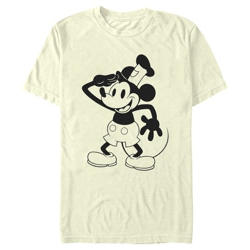 Men's Mickey & Friends Retro Mickey Mouse T-shirt - Beige - 2x