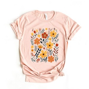 Simply Sage Market Women's Nature Wildflowers Short Sleeve Graphic Tee - 1 of 4