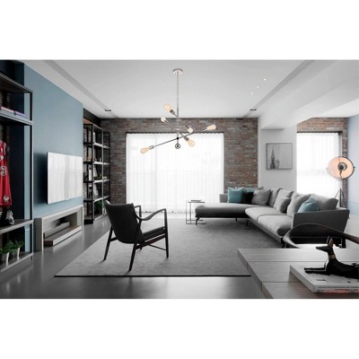 Axel Polished Nickel 6-Light Adjustable Modern Pendant