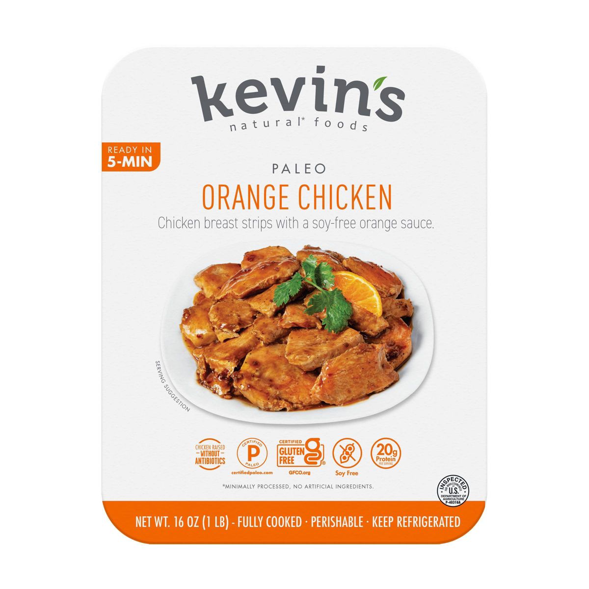 Kevin's Natural Foods Orange Chicken - 16oz