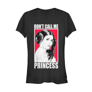 Juniors Womens Star Wars Bold Don't Call Me Princess Leia T-Shirt - 1 of 3