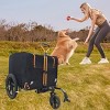 2-in-1 Dog Bike Trailer And Foldable Pet Stroller with Hitch And Handle,for Medium Dogs up to 88 lbs–LAOTIES - 2 of 4
