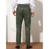 Lars Amadeus Men's Printed Pattern Slim Fit Dress Pants - 3 of 4