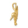 Black Bow Jewelry 14k Yellow Gold Hummingbird Slide Pendant - 2 of 4