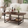 Coffee Table for Living Room Farmhouse Center Table for Livining Room with 2 Tiers 41 Inch - 3 of 4