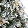 Nearly Natural 6-ft Flocked Vermont Mixed Pine Artificial Christmas Tree with 300 Clear LED Lights - 3 of 4