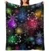 DSANE Christmas Snowflakes Christmas Throw Blanket Soft Fleece Christmas Blanket Cozy Flannel Throw for Couch Bed - 2 of 4