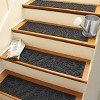 WaterHog 8.5"x30" Set of 4 Boxwood Indoor/Outdoor Stair Treads Door Mats - 2 of 4