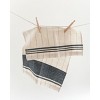 Slickblue Pinstripe Cotton Tea Towel, 16 x 25 Inch Handwoven Kitchen Cloth in 3 Color Options - 2 of 3