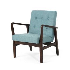 Marcola Mid Century Club Chair Blue - Christopher Knight Home