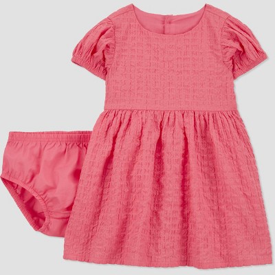 Carter's Just One You® Baby Girls' Textured Dress - Pink Newborn