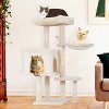 FDW Multi-Functional Cat Tree for Climbing Scratching and Resting Cat Tower for Indoor Cats with Cat Scratching Post Cat Condo Furniture - image 2 of 4