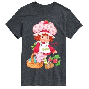 Men's - Strawberry Shortcake - Custard In Basket Short Sleeve Graphic T-Shirt - 1 of 4