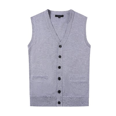 Gioberti Men's V-Neck Button Down Knitted Cardigan Vest