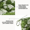 ARTPLAN Patio Chair Cushions Combined Seat and Back,Tufted Outdoor Swivel Chair Cushion with Tie,44"x20"x4"，1 Count,Floral - 4 of 4