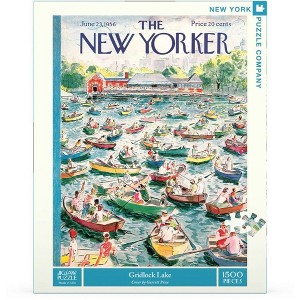 New York Puzzle Company Gridlock Lake 1500 Piece Puzzle - 1 of 3