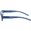 Calabria 757 Reading Glasses with Striped Designs & Matching Case in Blueberry +2.50 - 3 of 4