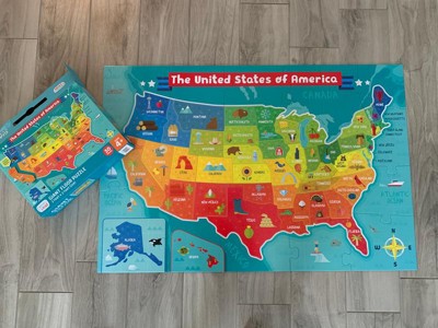 USA Map 50 Piece Jigsaw Floor Puzzle