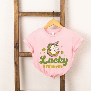 The Juniper Shop Lucky Magical Unicorn Youth Short Sleeve Tee - 1 of 2