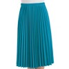 Collections Etc Classic Pleated Mid-Length Jersey Knit Midi Skirt with Comfortable Elastic Waistband - 2 of 3
