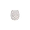 Cheung's Farrier Hexagon Pattern White Ceramic Pot - Small - 3 of 3