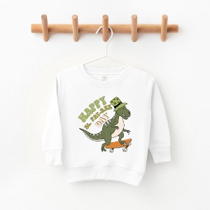 The Juniper Shop Happy St. Pat-Rex Day Toddler Graphic Sweatshirt - 1 of 2