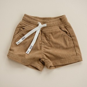 Kids Mason Corduroy Shorts - Olive + Scout - 1 of 4