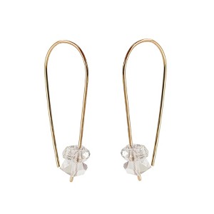 Herkimer Diamond Threader Earrings - 1 of 4