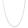 Black Bow Jewelry 1mm, 14k White Gold, Octagonal Snake Chain Necklace - 3 of 4