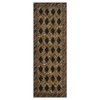 Modern Washable Area Rug, Checkered Leopard Print Floor Cover with Non Slip Backing, Low Pile Stain Resistant Indoor Carpet - 3 of 4