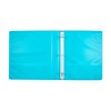 1" 275 Sheet Ring Binder Aqua - Yoobi™: Hard Cover, D Rings, 2 Pockets, Cardboard & Polypropylene, 1in Notebook Binder - 3 of 4