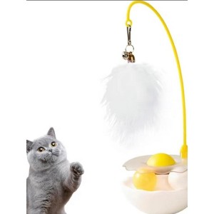 Cat Toys - Interactive Toy for Cat | Kitten Toys | Lightweight Resin Duck Shape Fun Stick for Kitten Play Indoor Outdoor - 1 of 4