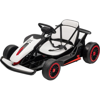 Go Kart for Kids, 24V Drift Kart with 2X200W Strong Motor, 7AH Big Battery, Electric Pedals, Electric Go Kart Outdoor Race Toy