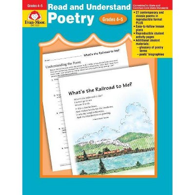 Read & Understand Poetry, Grades 4-5 - (Evan-Moor) (Paperback)