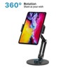 MyBat 360° Rotating Adjustable Phone & Tablet Stand – Universal Desktop Holder for 4.7"-12.9" Device - Black - 3 of 4