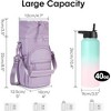 BABYYER Large Capacity Portable Water Bottle Bag 32oz 40oz Insulated Water Bottle Carrier Sling Bag with Strap and Phone Pocket - 3 of 4