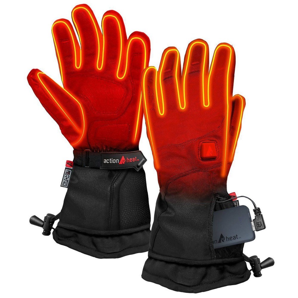ActionHeat 5V Battery Heated Women's Premium Gloves - Black L