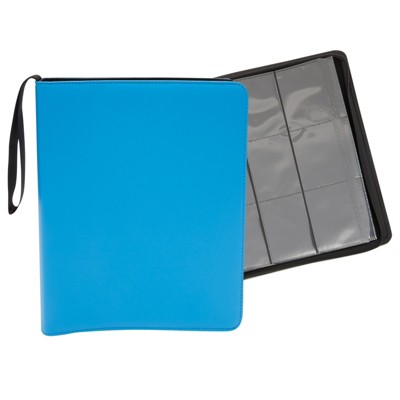 Okuna Outpost 9-Pocket Trading Card Binder with Zipper (Blue, 13.8 x 10.4 in, 360 Pockets)