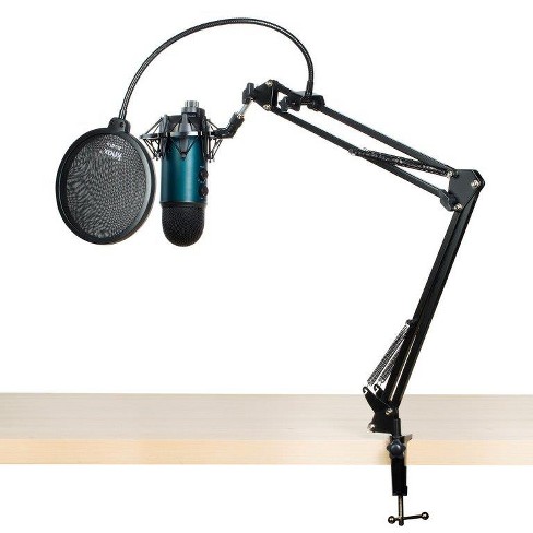 Blue Microphones Yeti USB Microphone (White Mist) Bundle with Desktop Boom  Arm Microphone Stand, Shock Mount and Pop Filter (4 Items)