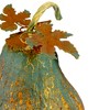 Northlight 14" Orange and Gold Elongated Autumn Pumpkin Metal Tabletop Decoration - 2 of 4