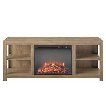 Ember Isle Electric Fireplace TV Console For TVs Up To 74" - Room & Joy