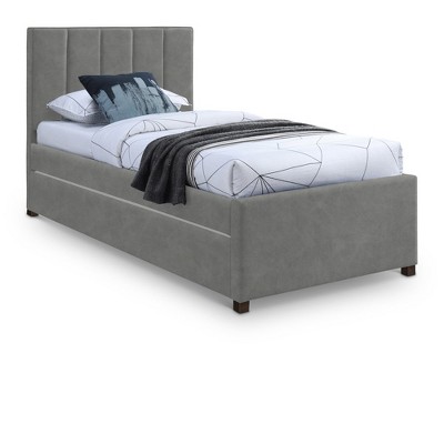 Meridian Furniture,Hudson Vegan Leather Twin Trundle Bed