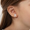 Girls' Pastel Enamel Unicorn Standard Sterling Silver Earrings - In Season Jewelry - 3 of 4