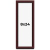PosterPalooza | Panoramic Shadow Box 1.5" Depth Brown Picture Frame - UV Acrylic, Backing, Hanging Hardware - 2 of 4