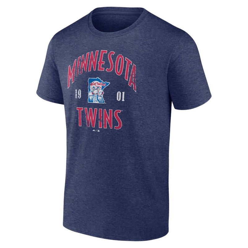 MLB Minnesota Twins Men's Bi-Blend T-Shirt, 2 of 4