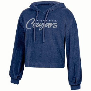 NCAA BYU Cougars Women's Terry Hooded Sweatshirt - 1 of 3