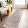 World Rug Gallery Elise Blue Distressed Medallion Indoor Rug – Flat Pile, Washable with Non-Slip Backing - 2 of 4