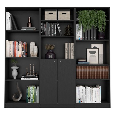 NicBex 12 Shelves File Cabinet with 1 Cabinet,Office Cabinet with Tier-Shelving Design,Modern Storage Cabinet,Filing Cabinet for Home Office